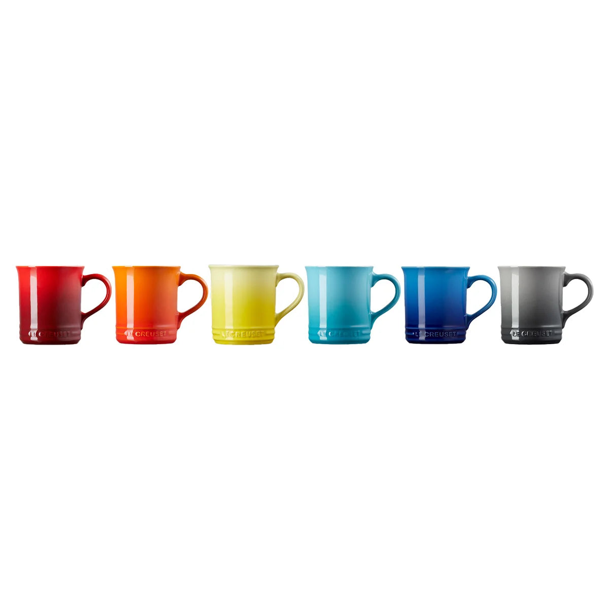 Le Creuset Rainbow Classic Mugs, 6-pack
