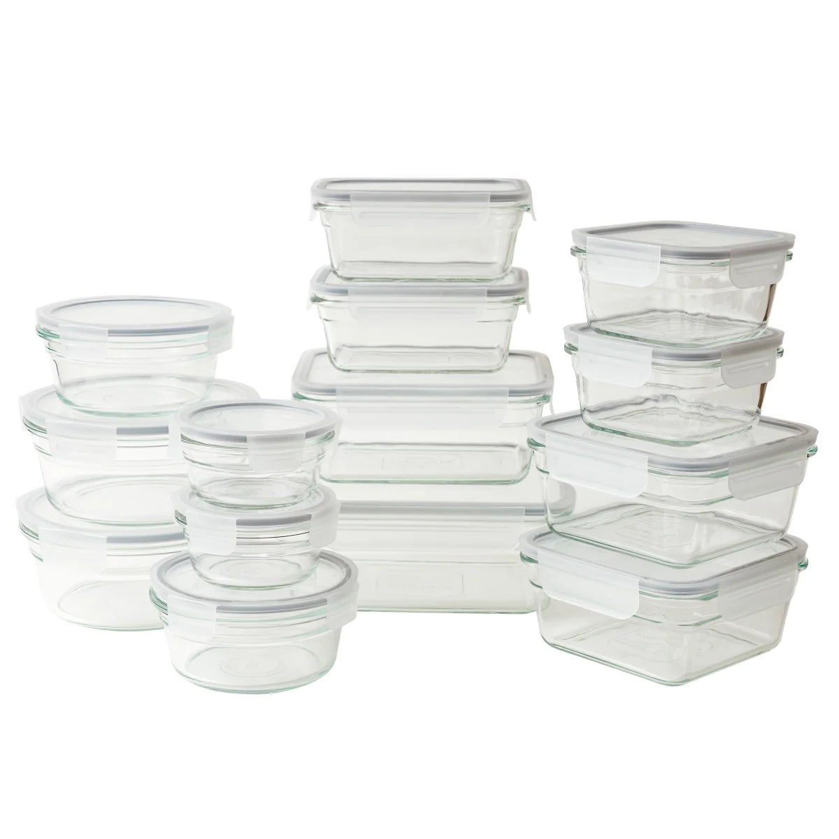 Glasslock Food Storage Set, 28-piece