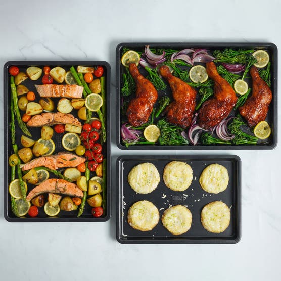 Baker's Secret Non-Stick Baking Sheets, 3-pieces