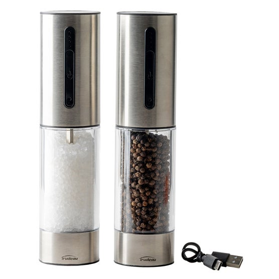 Trudeau OneTouch Electric Salt and Pepper Mills