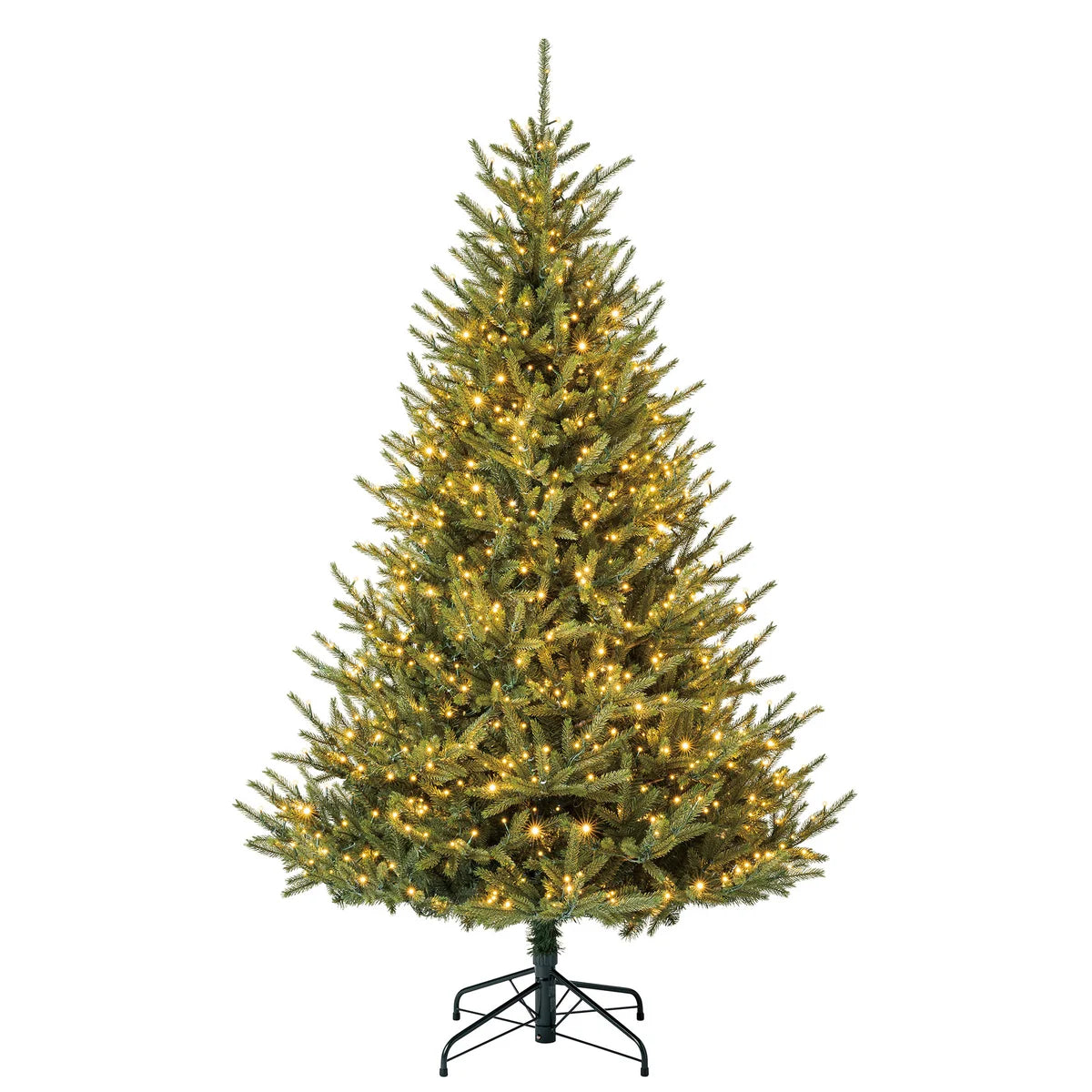 6.5 ft Pre-Lit Abies Artificial Christmas Tree, 1050 Color-Changing Radiant Micro Twinkle LED Lights 1050 LED light