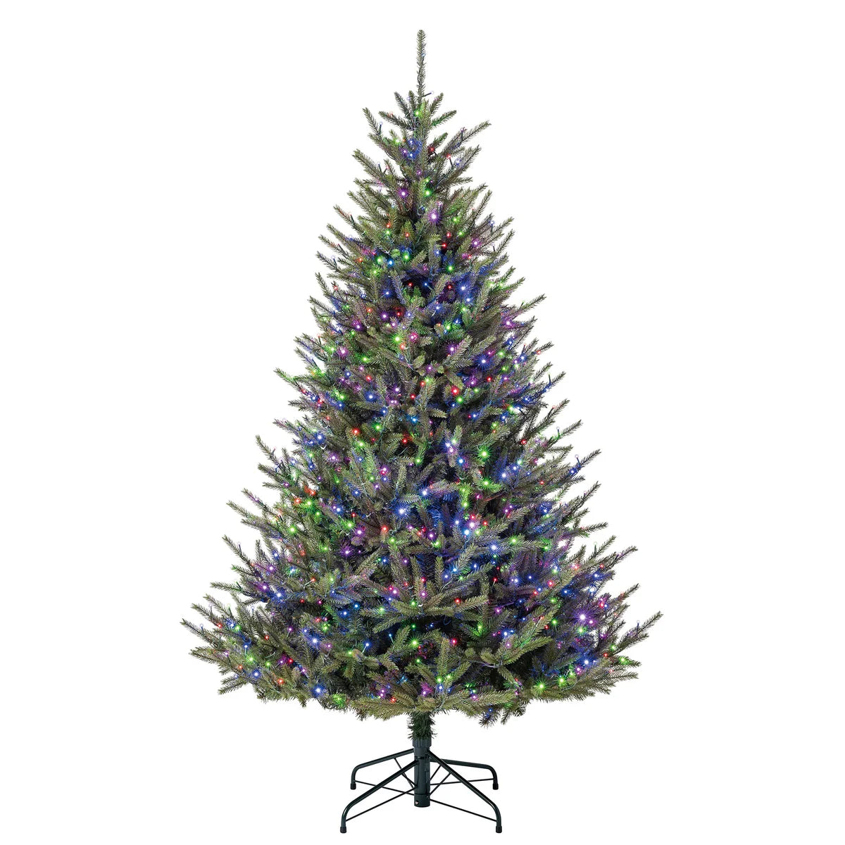 6.5 ft Pre-Lit Abies Artificial Christmas Tree, 1050 Color-Changing Radiant Micro Twinkle LED Lights 1050 LED light