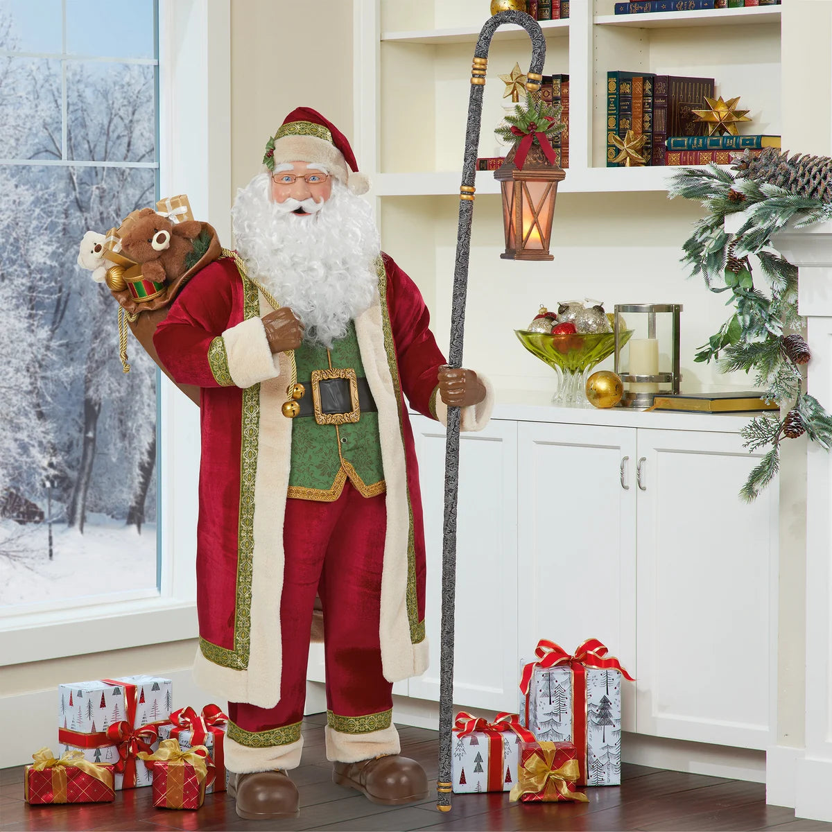 203.3 cm (80 in.) Animated Santa