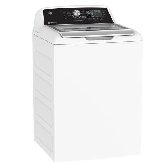 GE - 5.3 cu. ft. Top Load Washer with SaniFresh Cycle in White