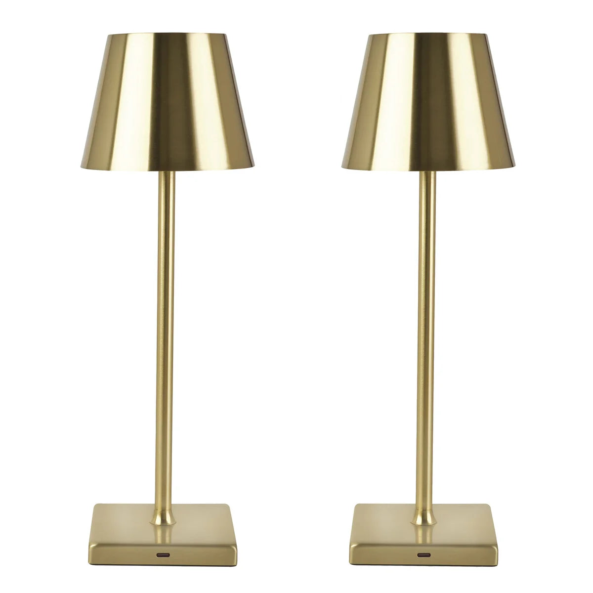 Mikasa Touch Control Rechargeable LED Lamps, Set of 2