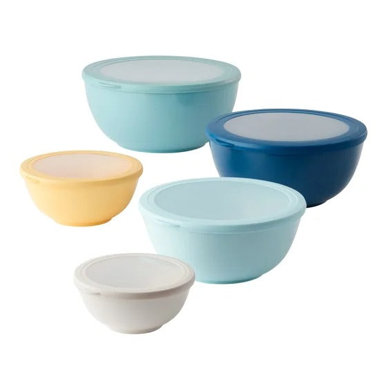 Pandex Melamine Bowl Set with Lids, 5-pieces