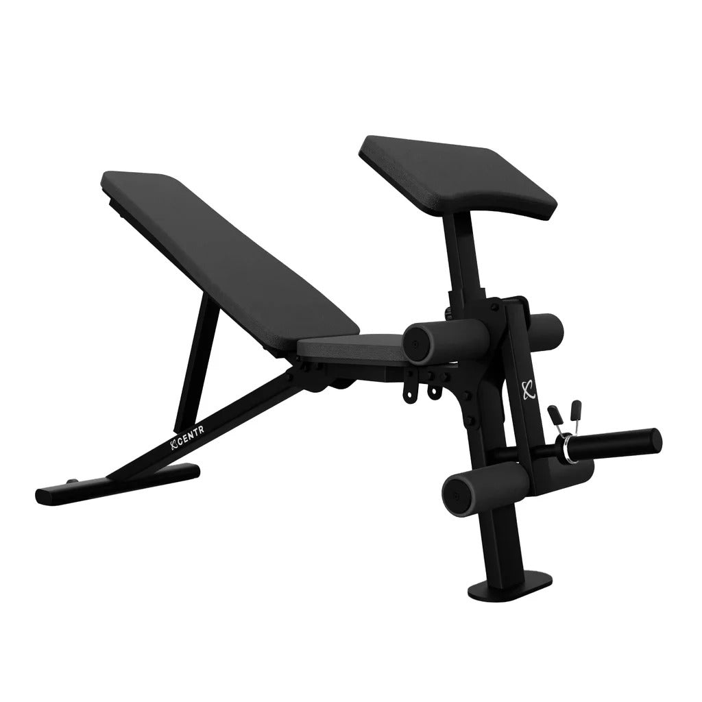 Centr Power Series FID1 Flat, Incline, Decline Weight Bench with Attachments