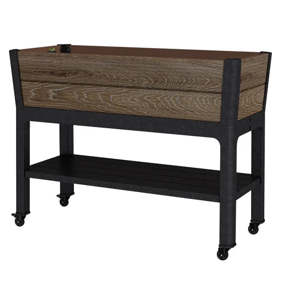 DECO GARDEN BED WITH WHEELS 115CM X 48CM X 20CM