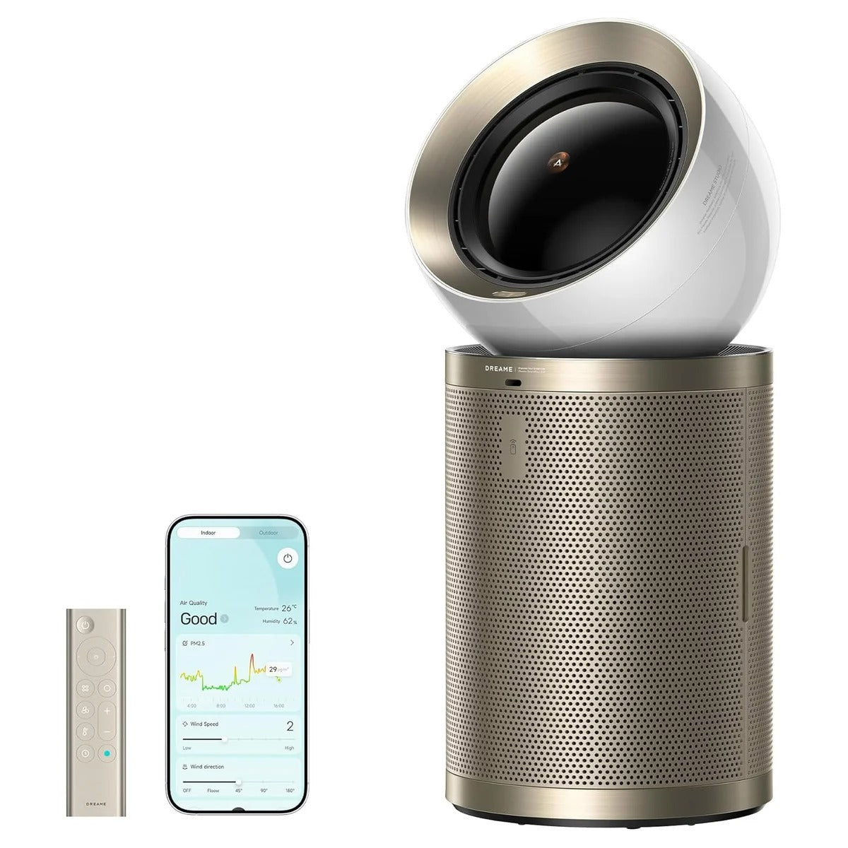 Dreame PM20 Smart Air Purifier for Large Rooms with a 4-layer filtration