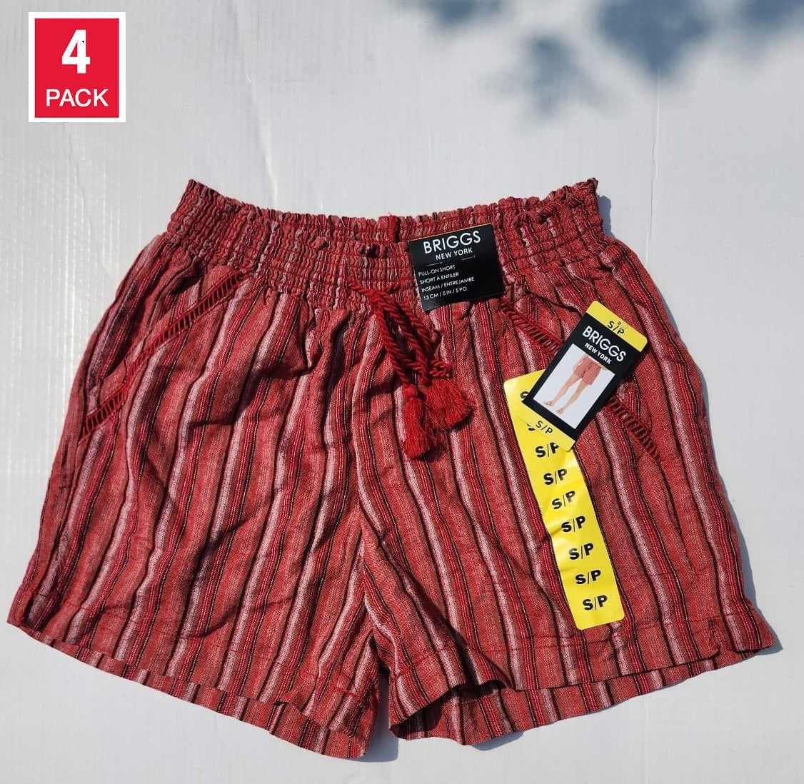 BRIGGS LINEN SHORT- 4 PACK