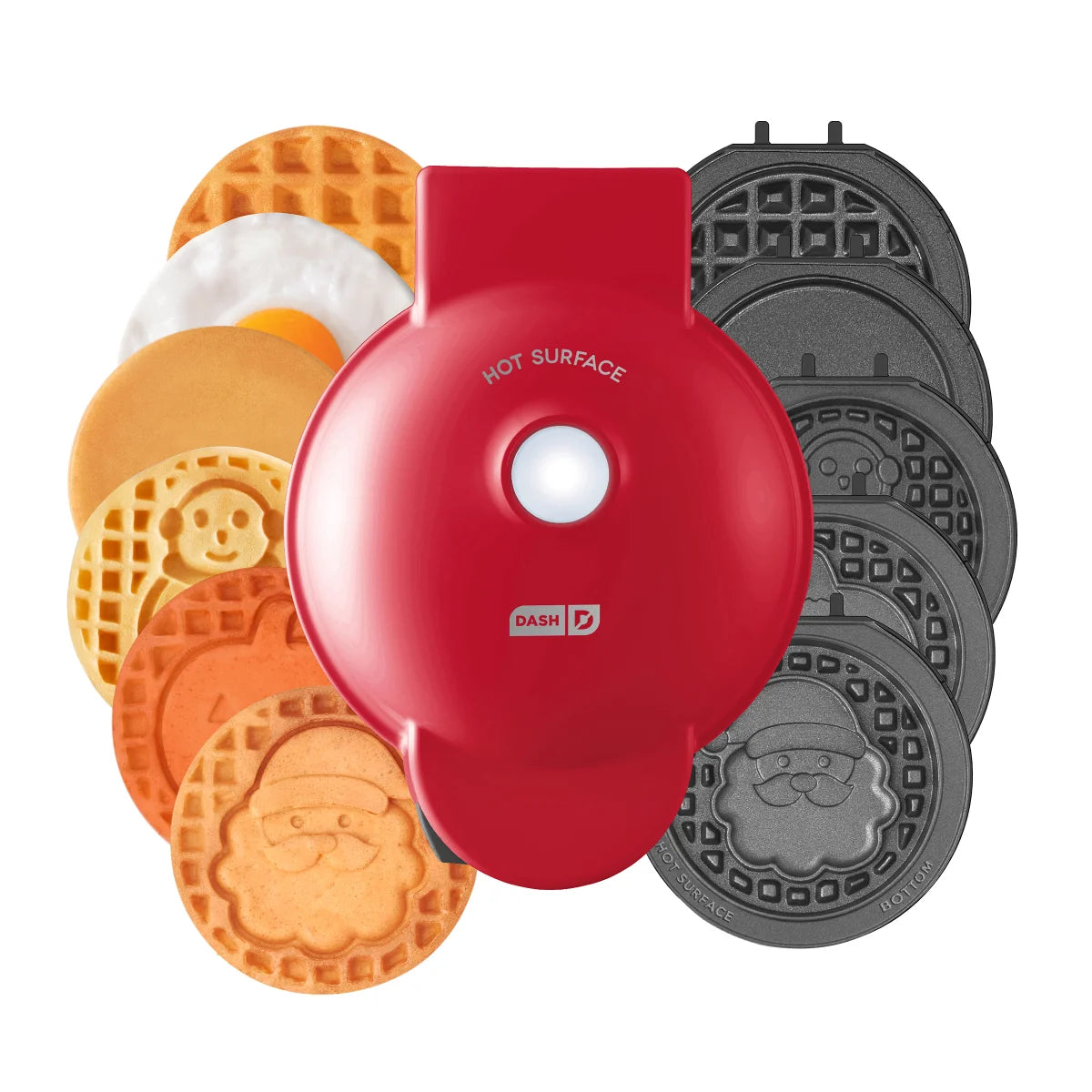 Dash MultiMaker Mini Waffle System with Removable Plates and Storage Case