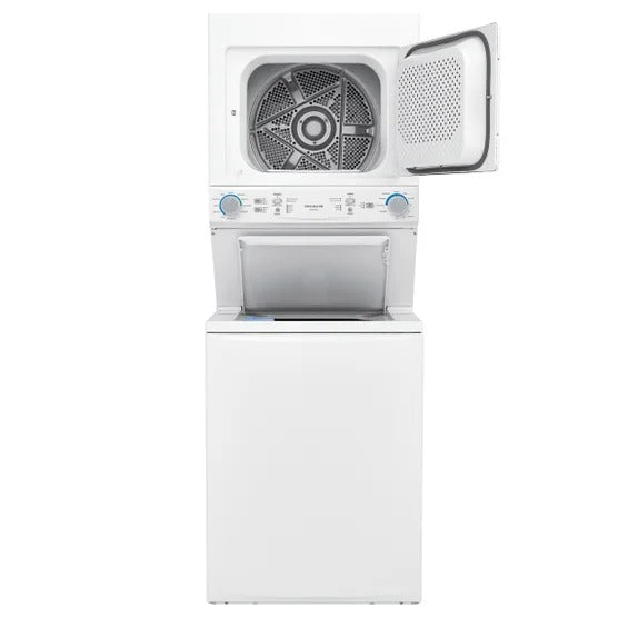 Frigidaire 27 in. White Electric 4.5 cu. ft. IEC Washer and 5.5 cu. ft. Dryer Laundry Centre