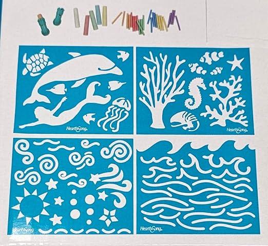 CHALKSCAPES CHALK STENCILING KIT 36 PCS