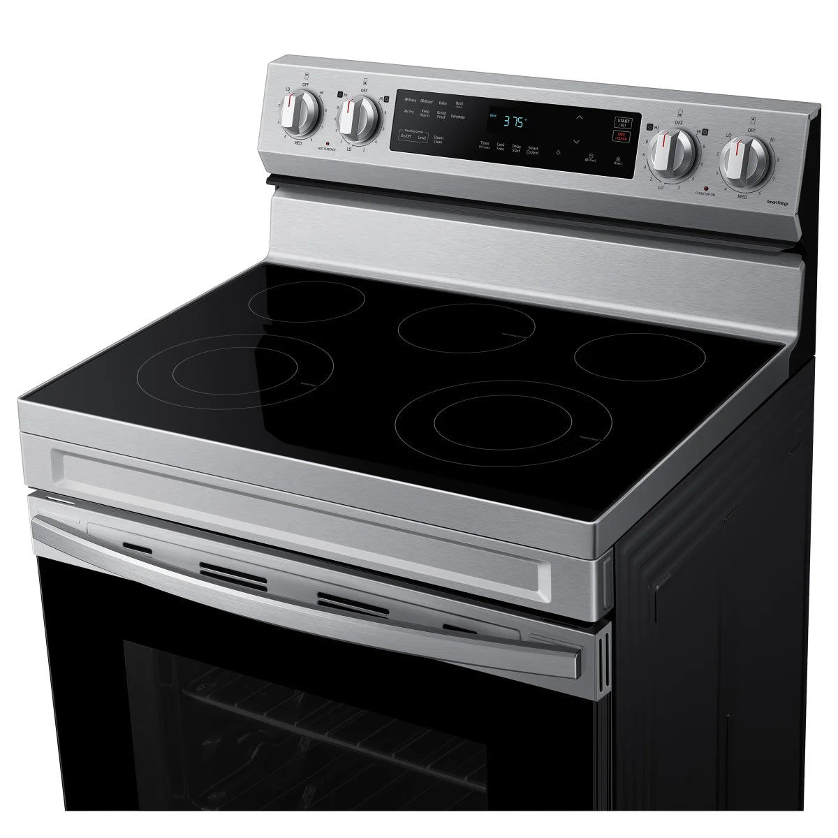 Samsung 30 in. 6.3 cu. ft. Stainless Steel Electric Range with Air Fry and Built-in Wi-Fi