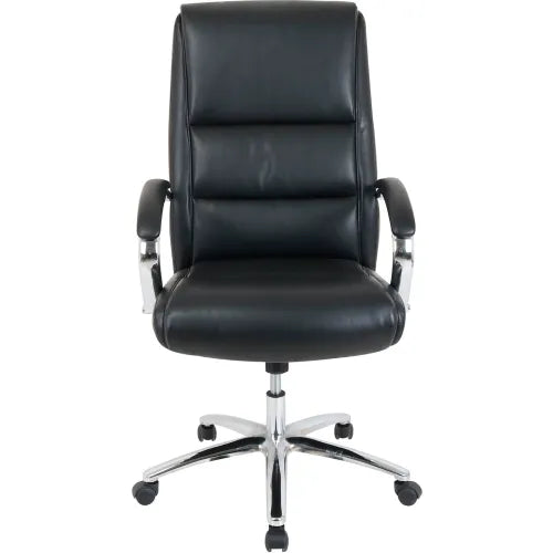 Leather Modern Comfort Executive Chair, Black