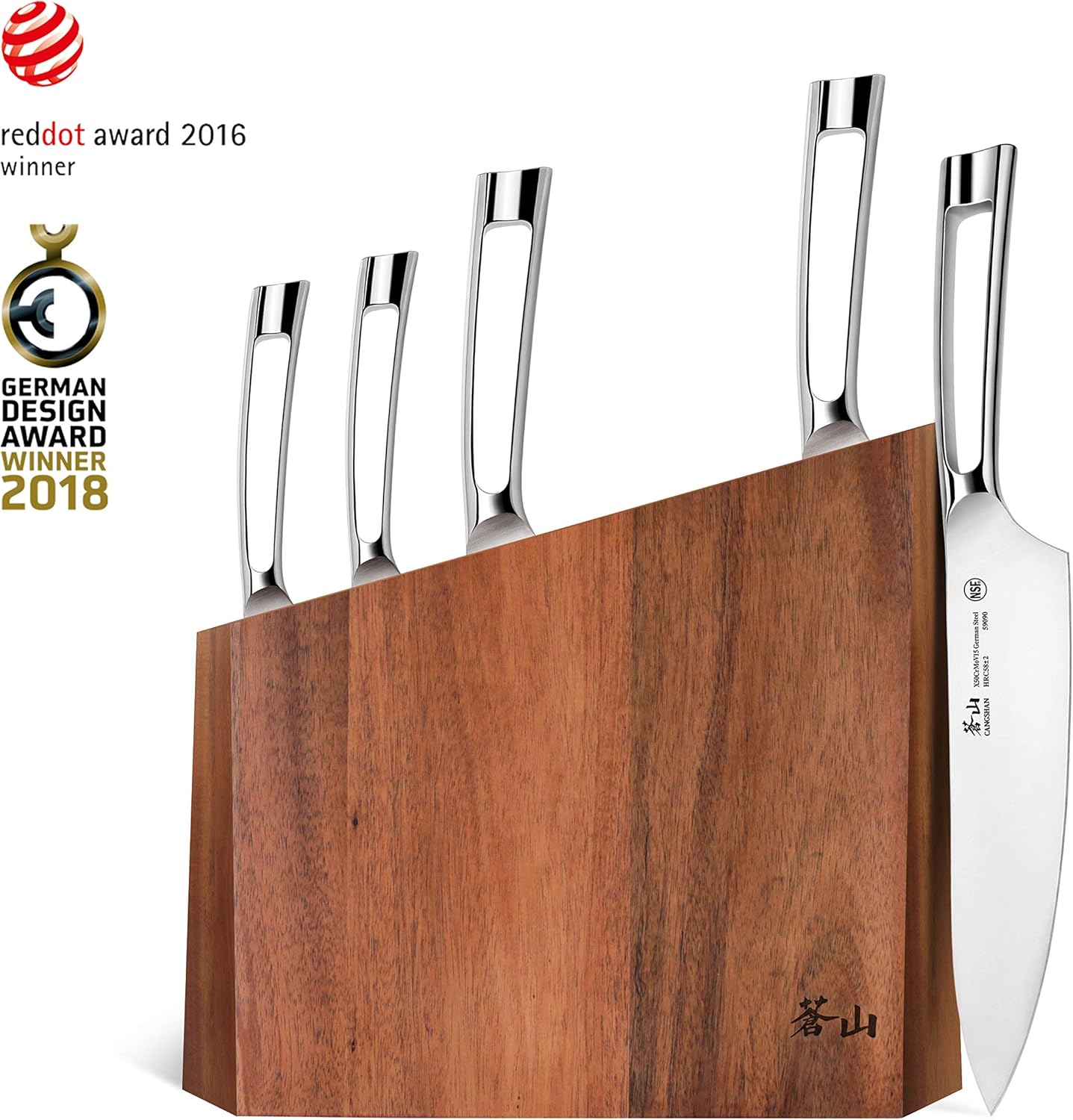 Cangshan N1 Series 59205 6-Piece German Steel Forged Knife Block Set - Used / Open Box