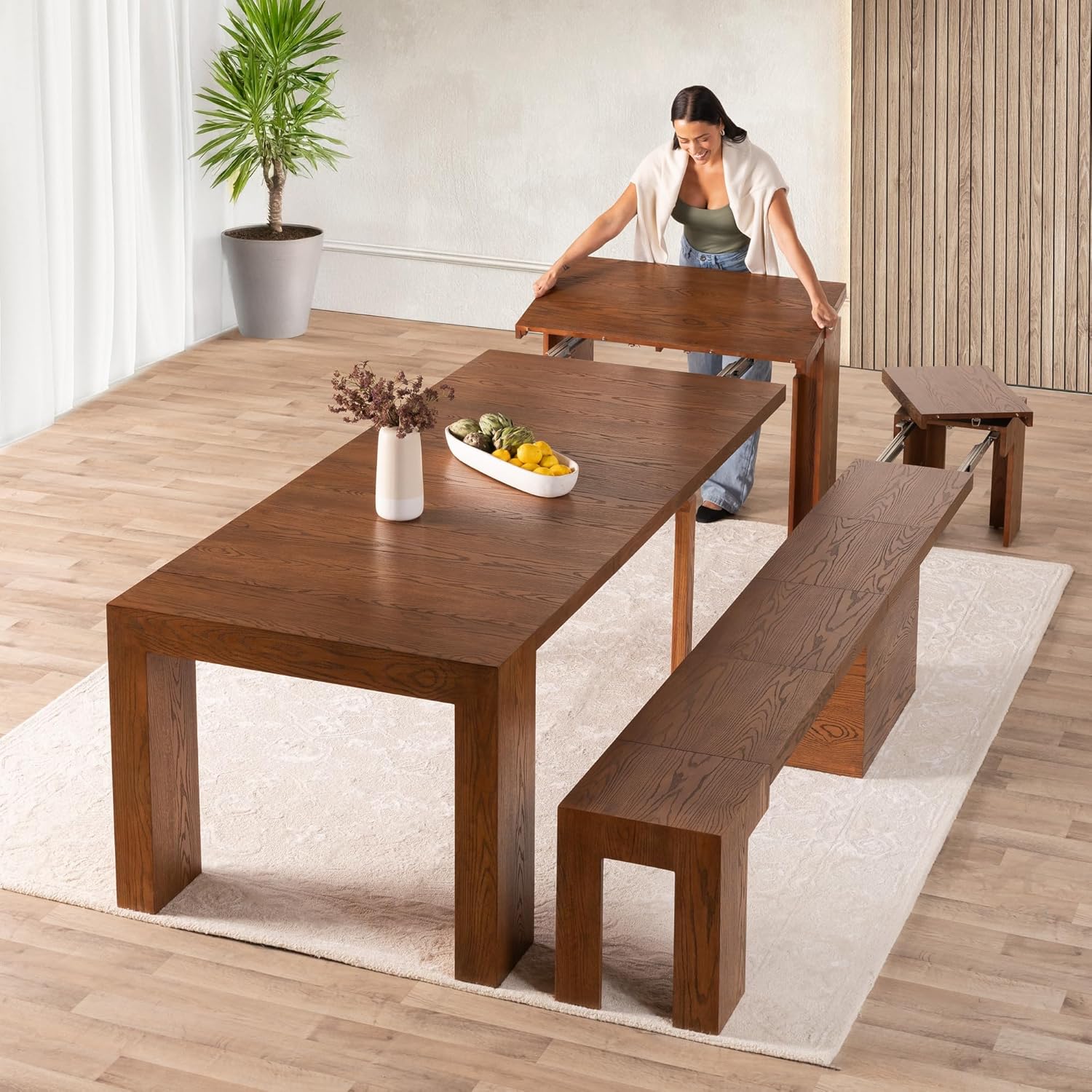 Transformer Table Expandable Dining Table