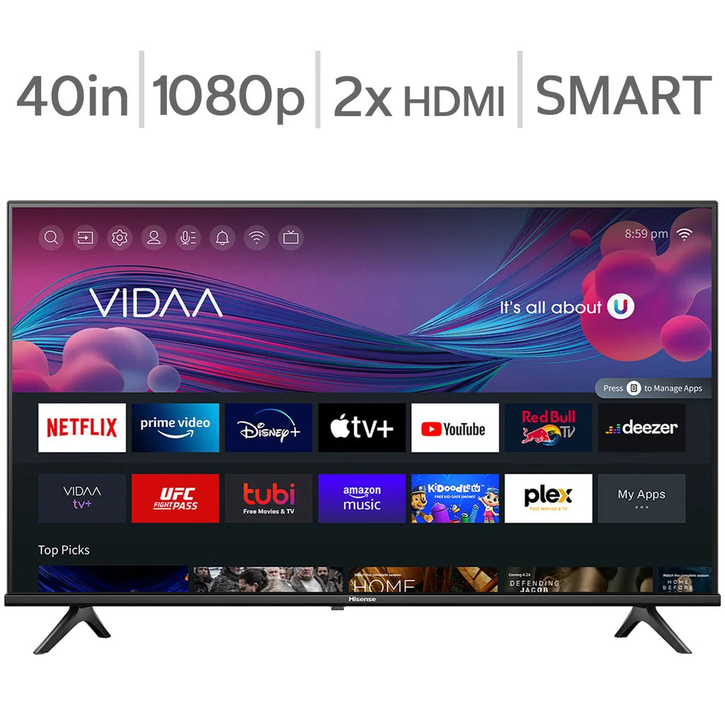 Hisense 40" Class - A4KV Series - 1080P HD LED LCD TV