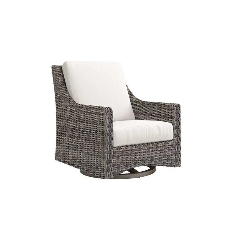 GILMAN CREEK FABRIC SWIVEL CHAIR WHITE