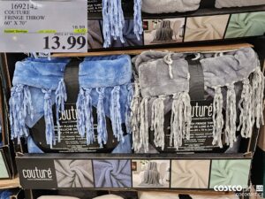 COUTURE FRINGE THROW 60" X 70"