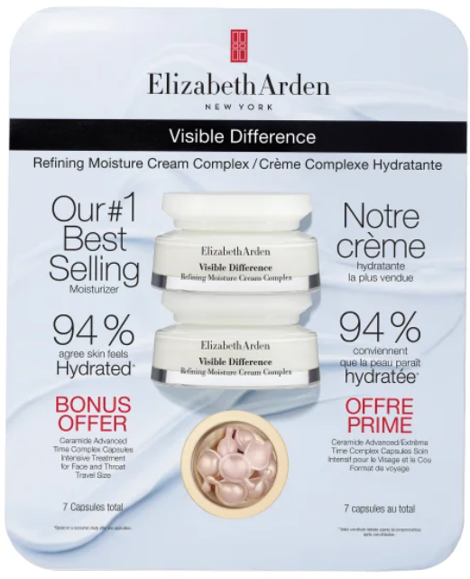 Elizabeth Arden Visible Difference Refining Moisture Cream, 2 x 75 mL