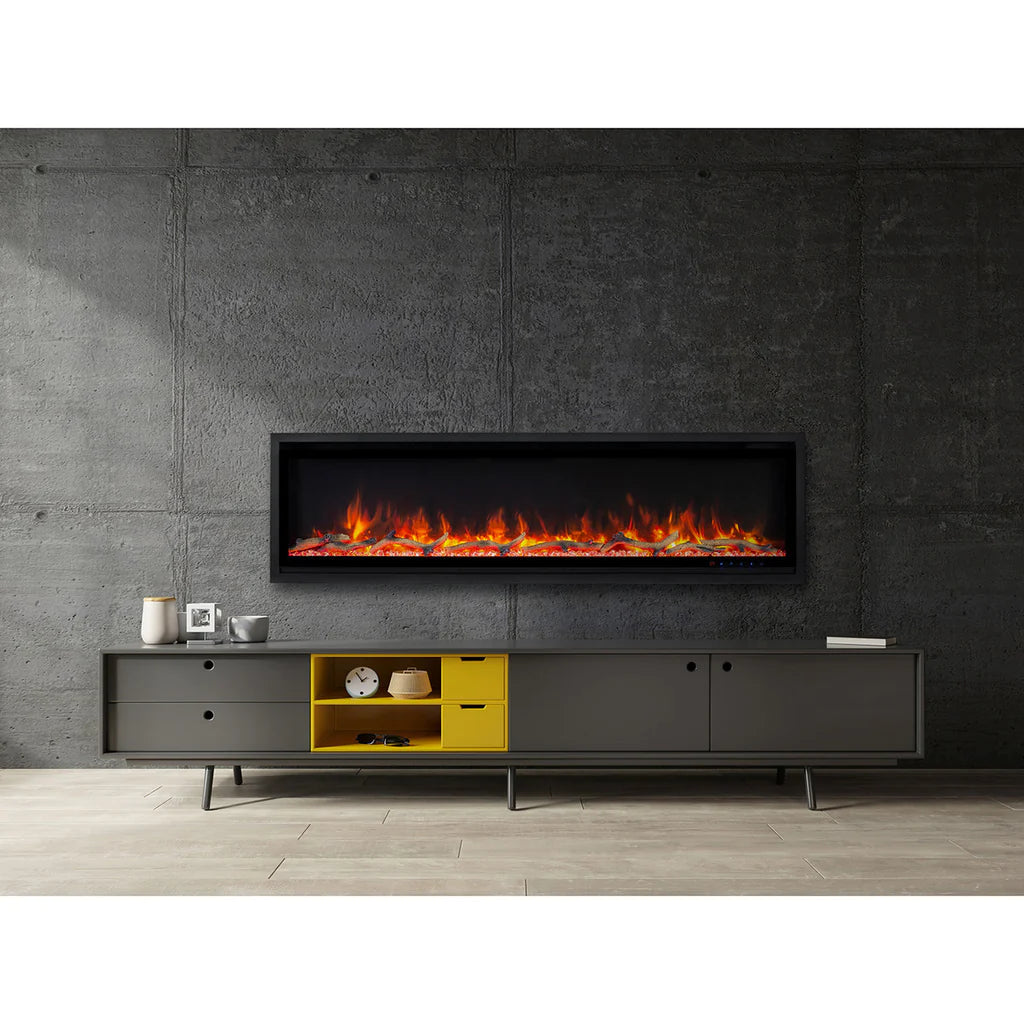 Paramount Kennedy II 152.4 cm (60 in.) Wall Mounted Electric Fireplace