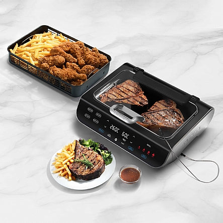 Gourmia FoodStation Smokeless Grill & Air Fryer
