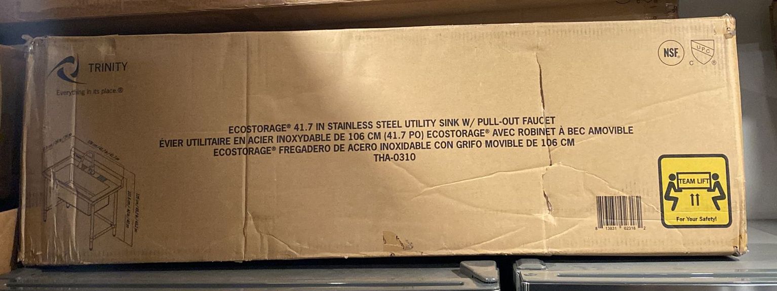 TRINITY 32 in. x 16 in. Stainless-steel Utility Sink