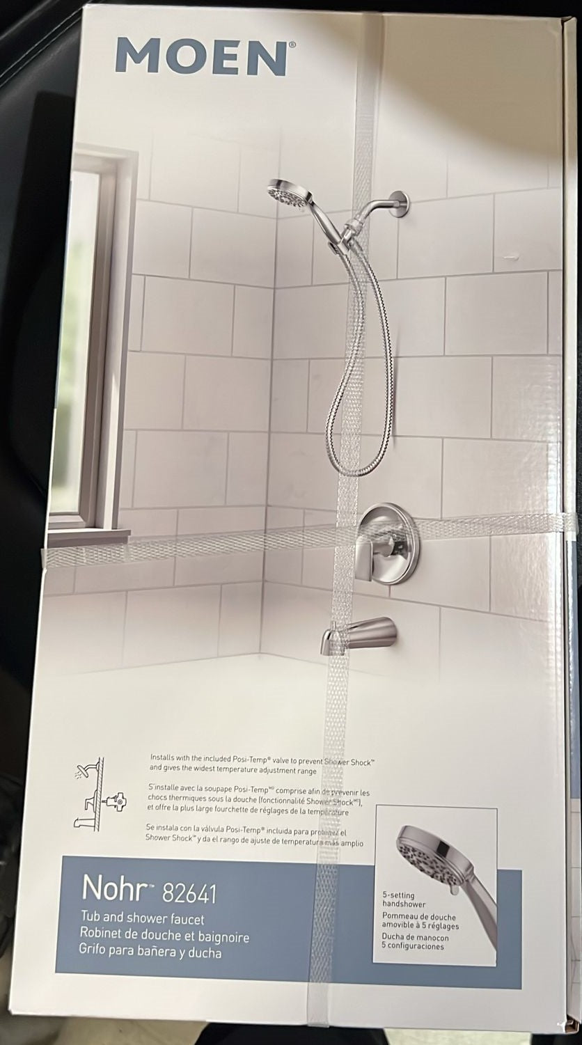Moen Nohr Single Handle Tub & Shower Valve With Hand Shower