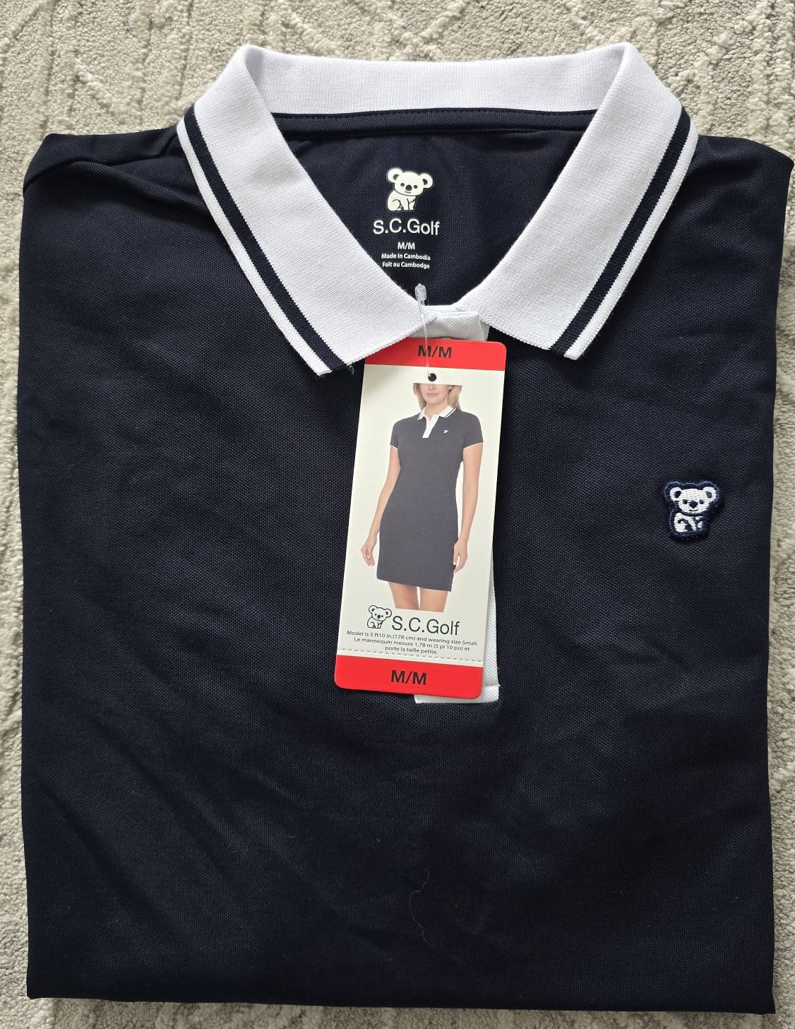 SC GOLF DRESS NAVY MARINE M SIZE