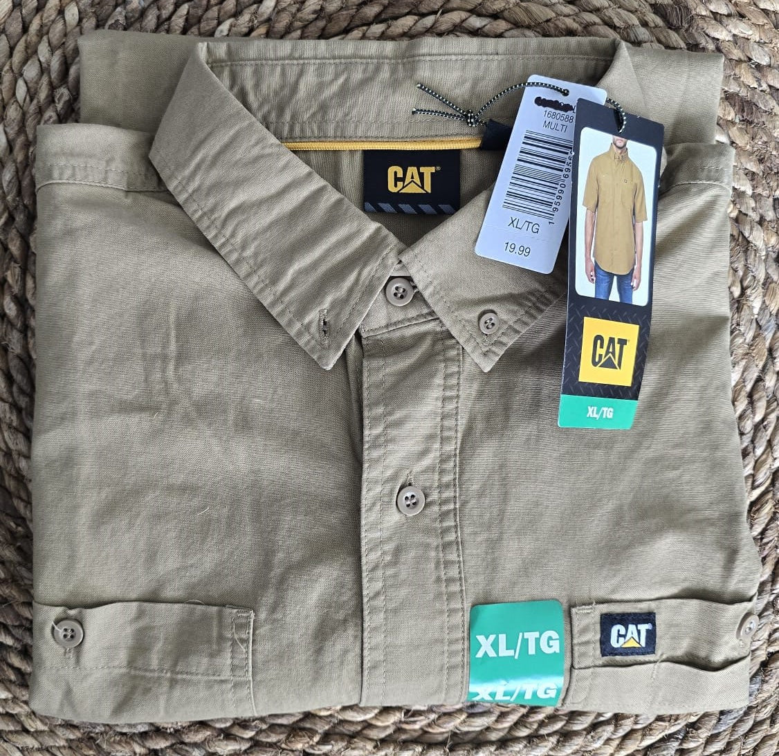 CAT SS WORK SHIRT XL