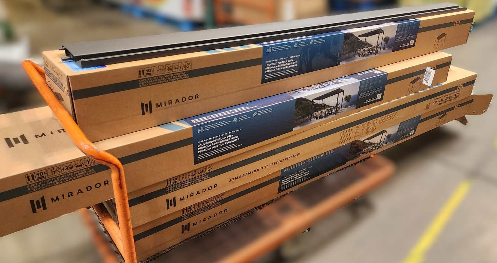 Mirador 8.8 ft. x 14.4 ft. Adjustable Louvered Aluminum Pergola