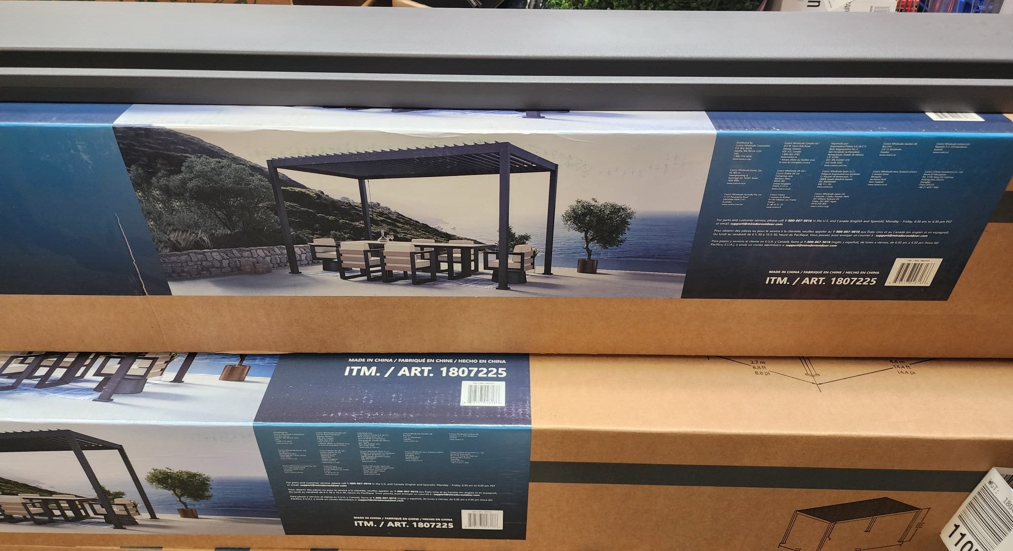 Mirador 8.8 ft. x 14.4 ft. Adjustable Louvered Aluminum Pergola