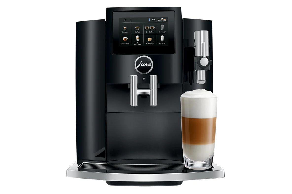 JURA S8 Automatic Coffee Machine, Piano Black