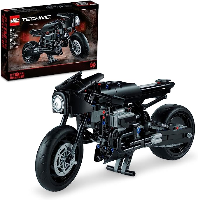 LEGO Technic The Batman – BATCYCLE Set 42155, Collectible Toy Motorcycle, Scale Model Building Kit