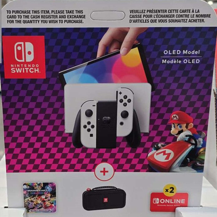NINTENDO SWITCH OLED BUNDLE WHITE