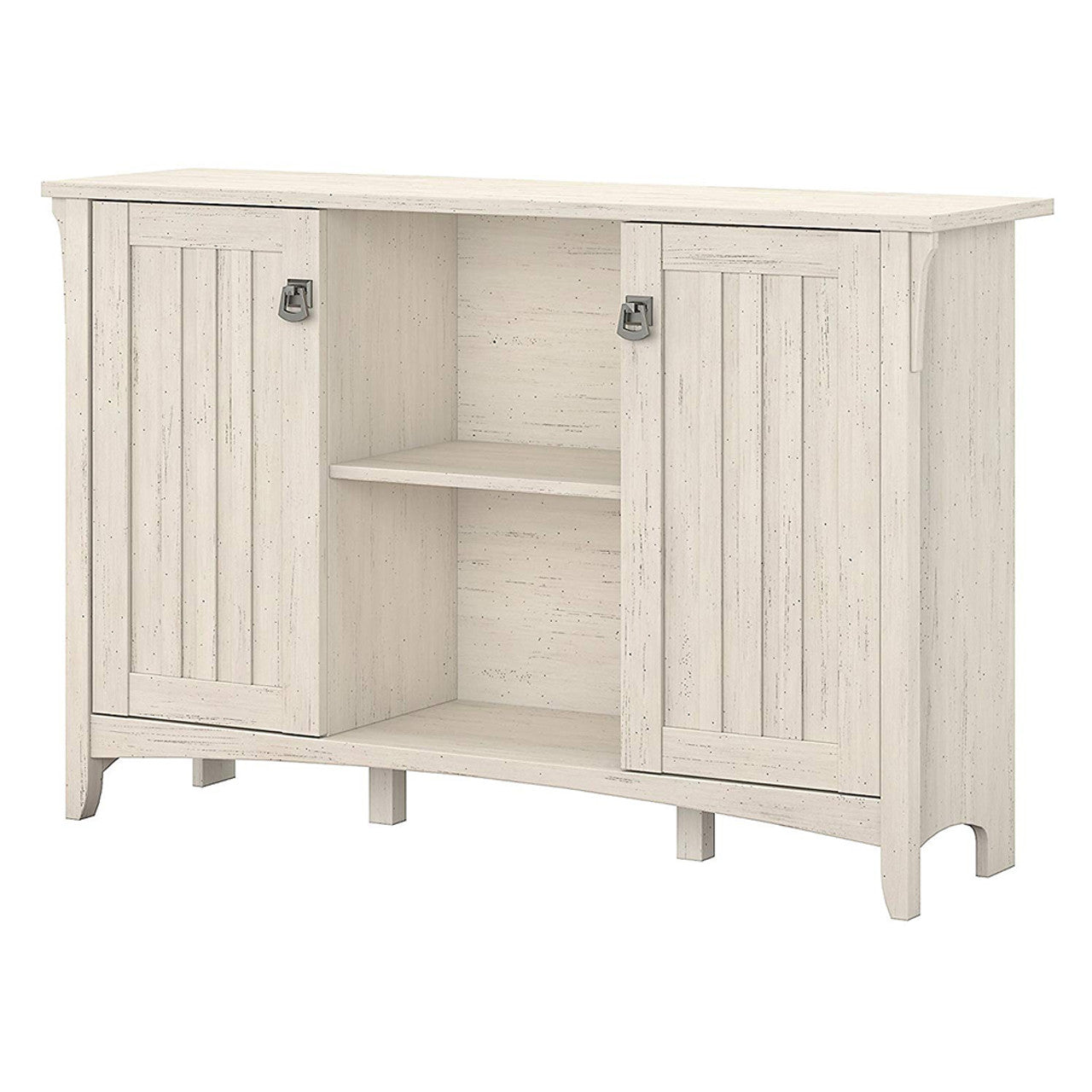 Bush Furniture Salinas Collection Accent Storage Cabinet with Doors Antique White - SAS147AW-03