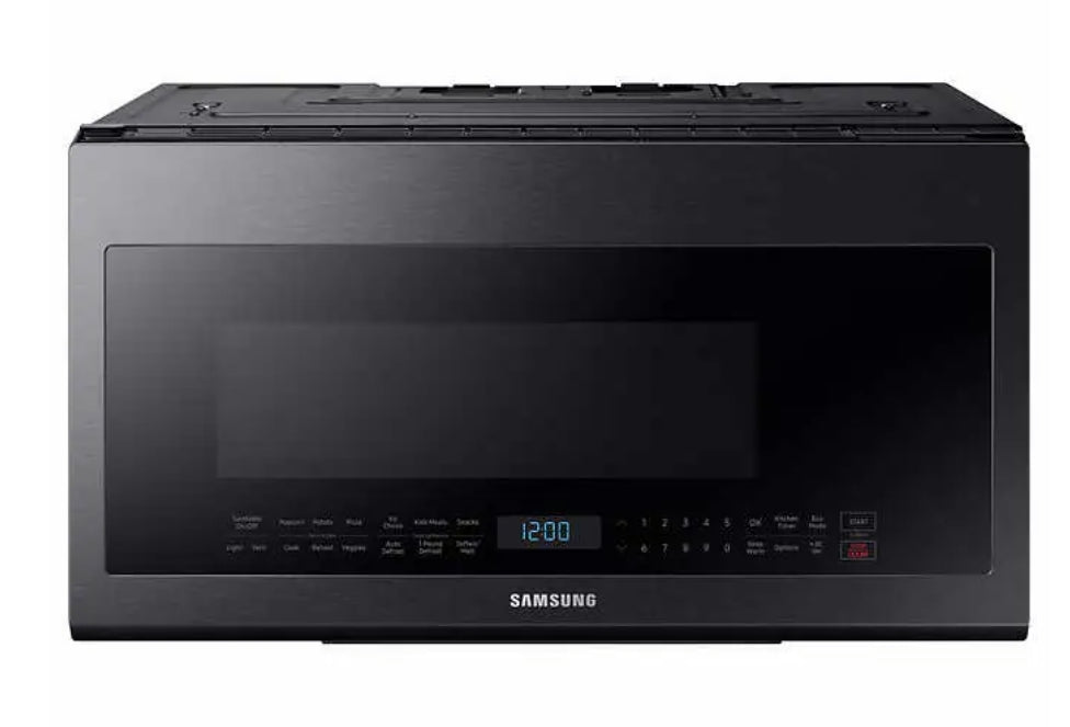 Samsung 2.1 cu.ft 400 CFM Black Stainless Steel Over the Range Microwave