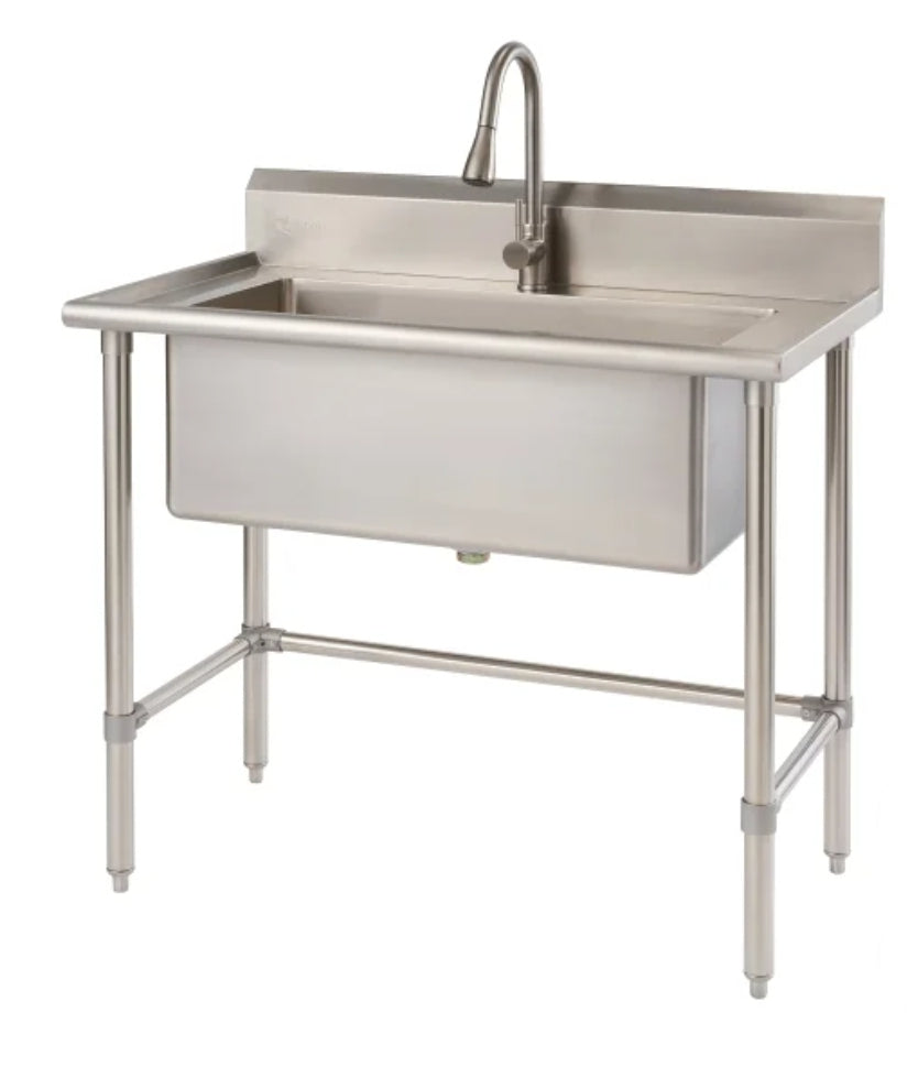 TRINITY 32 in. x 16 in. Stainless-steel Utility Sink