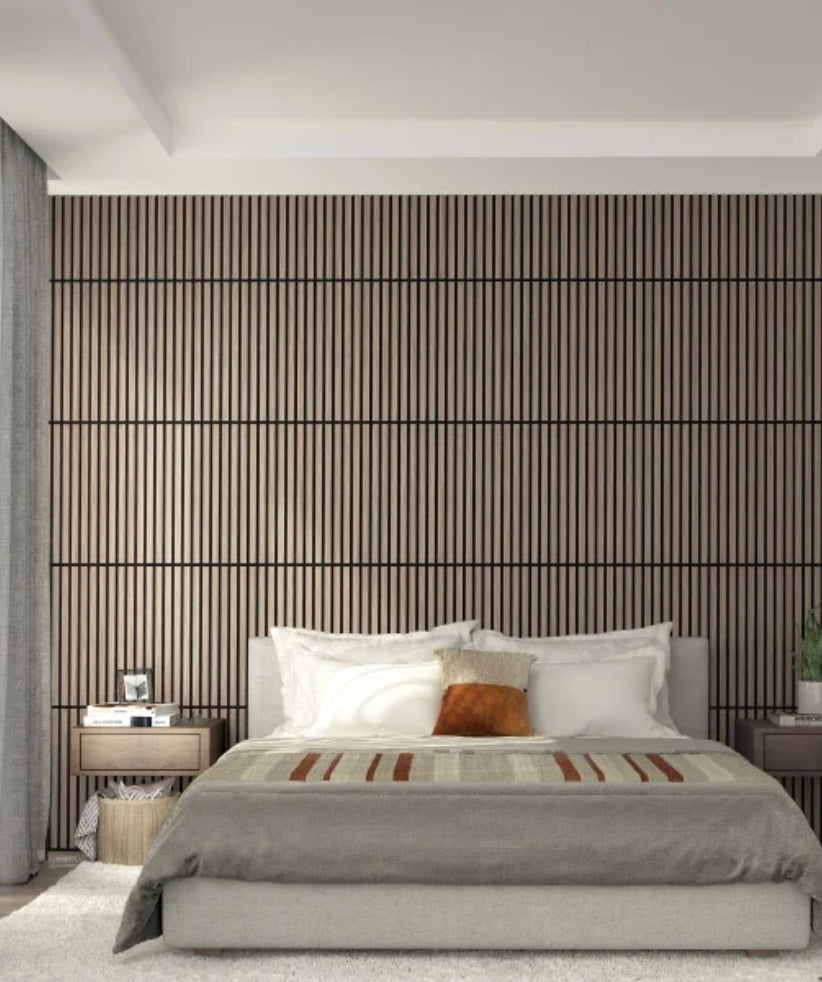 Artika - Sonolok Slatted Wall Panels (Walnut Colour)