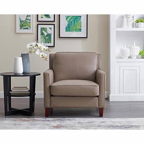 WEST PARK TOP GRAIN LEATHER SOFA SET