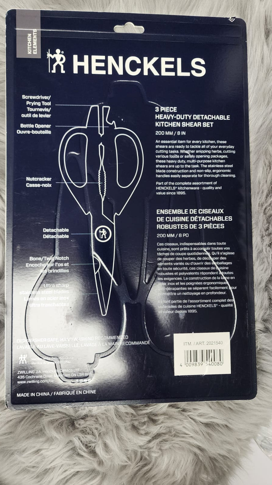 HENCKELS KITCHEN SHEARS 3 PACK