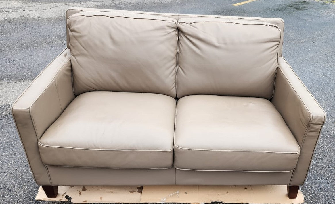 WEST PARK TOP GRAIN LEATHER SOFA SET