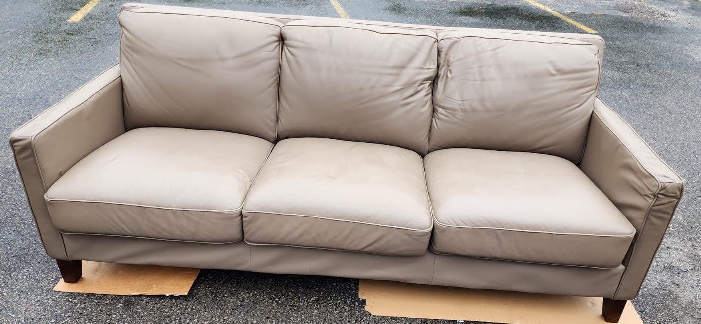 WEST PARK TOP GRAIN LEATHER SOFA SET