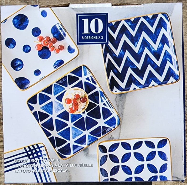 10 PACK TAPAS PLATES