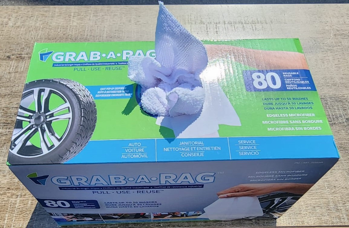 Grab-A-Rag Washable Microfibre Rags, 80-count