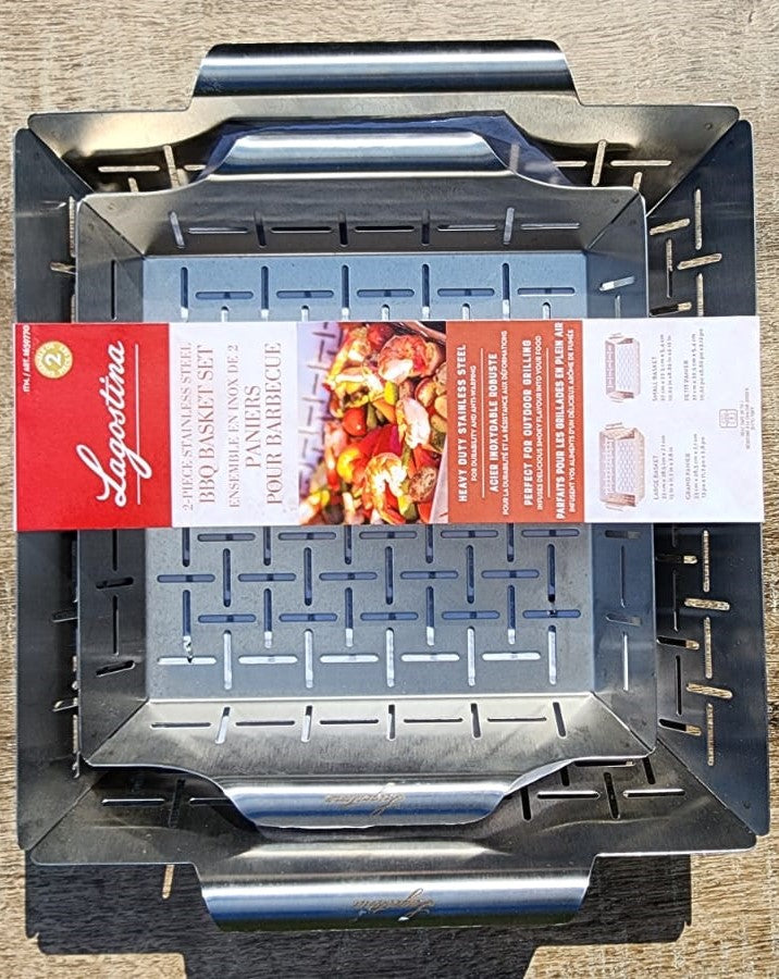 LAGOSTINA 2 PACK BBQ BASKET