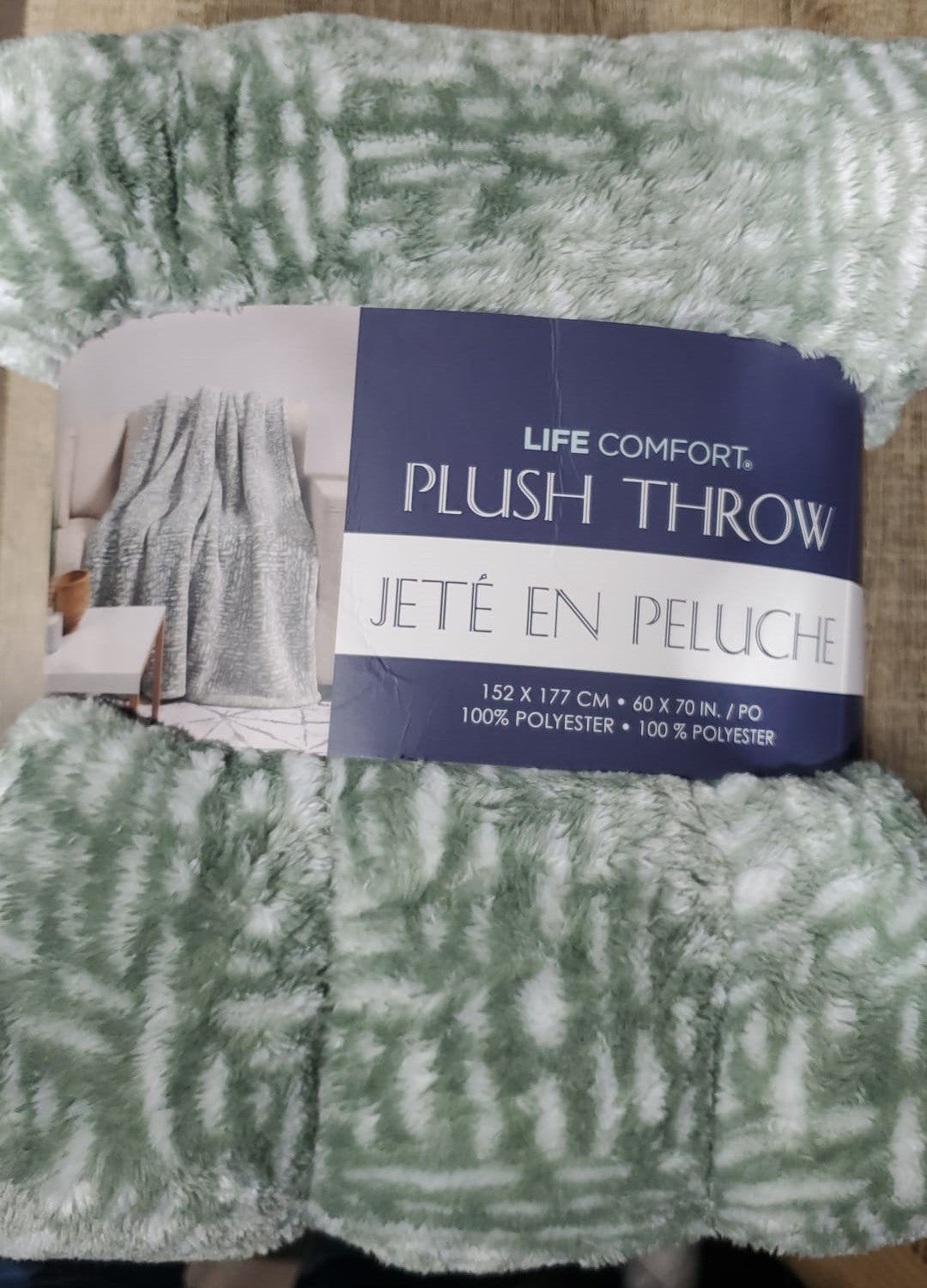 LC SHEARLING PLUSH THROW 60" by 70"