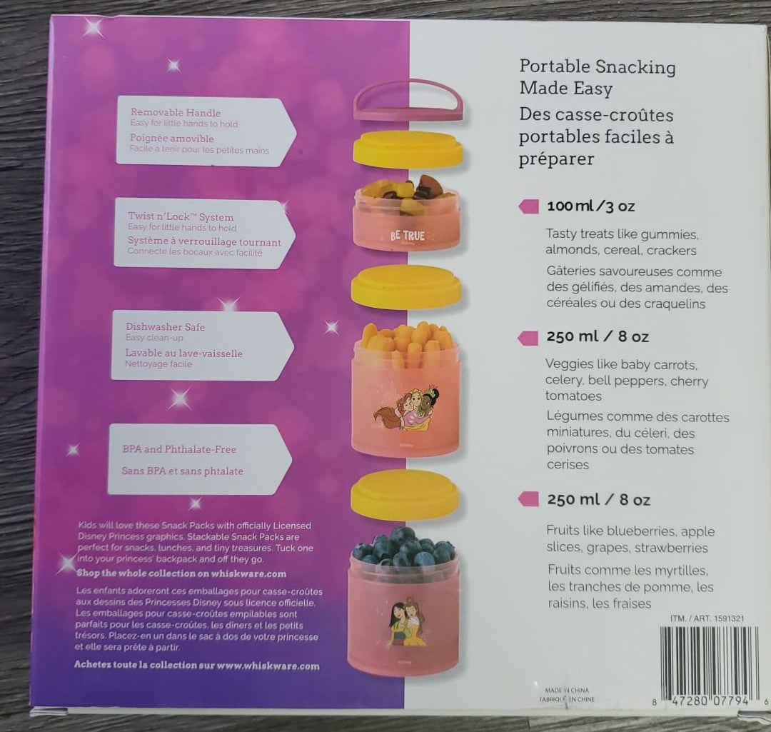 DISNEY WHISKWARE CONTAINERS