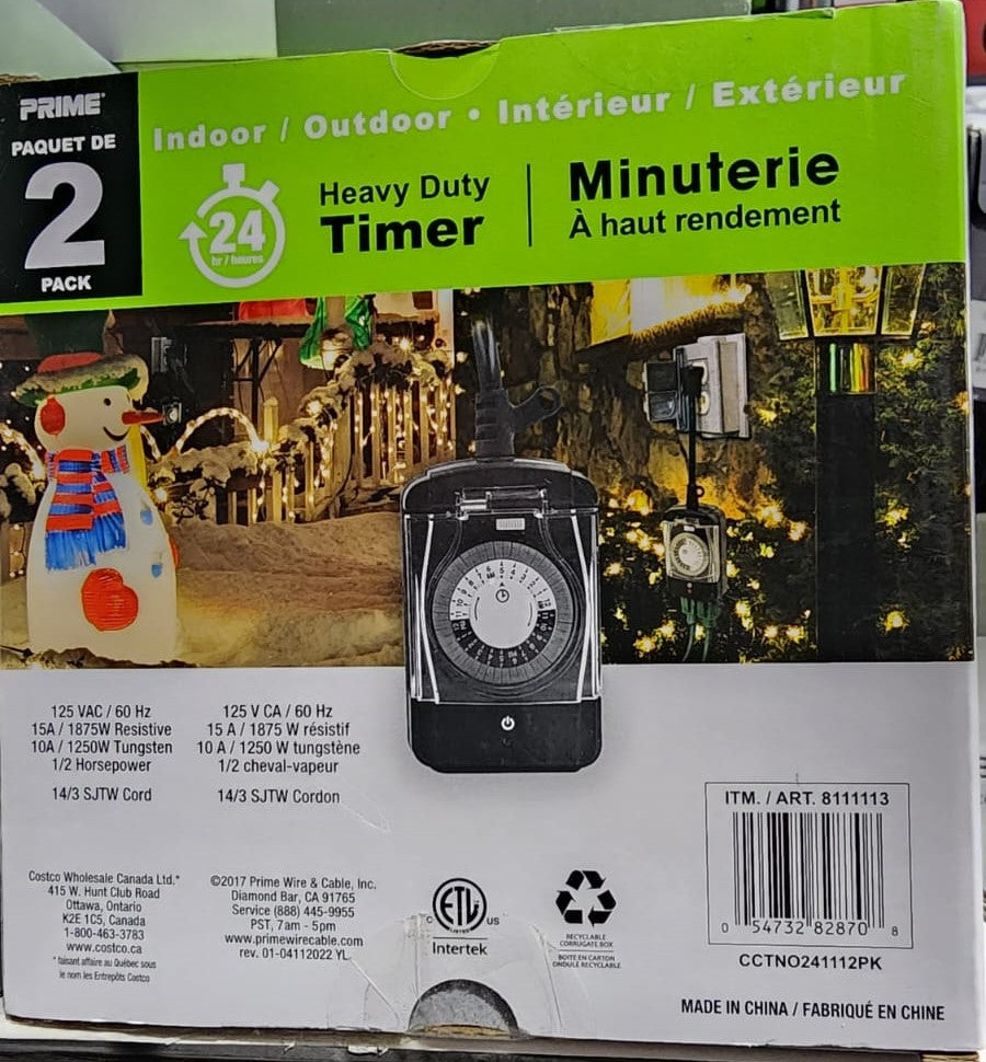 INDOOR/OUTDOOR TIMERS